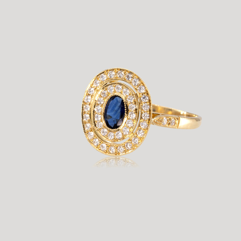 bague-saphir-or-jaune-diamants